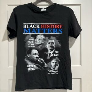Vintage Black history matters historical figures tee